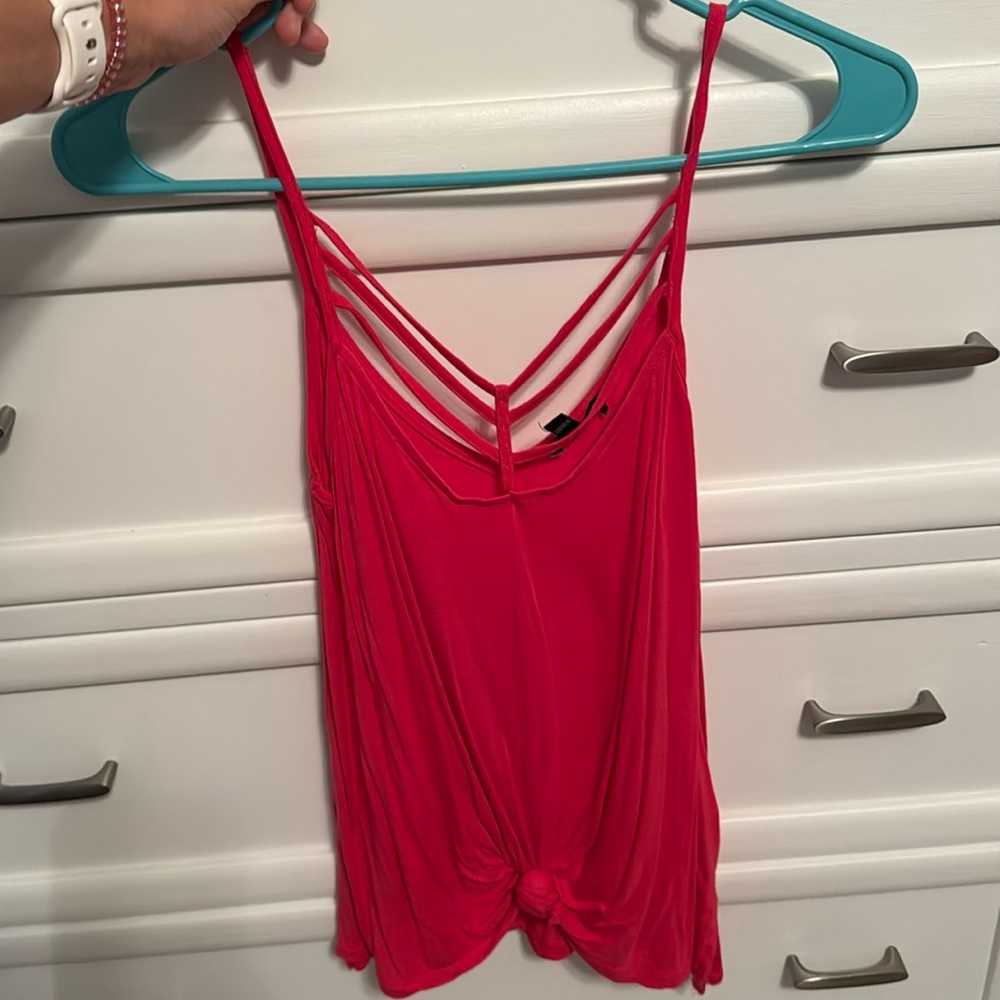 Express Strappy pink tank